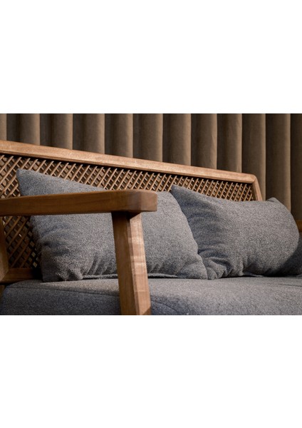 Merlin Hazeranlı Açık Ceviz Ahşap Teddy Kumaş Ikili Kanepe (Sütlü Kahve-Krem, Gri, Beyaz, Hardal) indirimleri