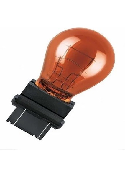 12V P27/7W Ampul Plastik Soketli Turuncu 10 Adet Ampül