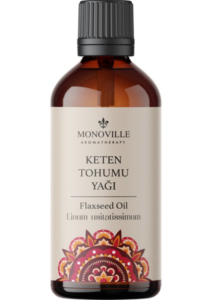 Keten Tohumu Yağı 100 ml Soğuk Sıkım Saf ve Doğal (Flaxseed Oil)
