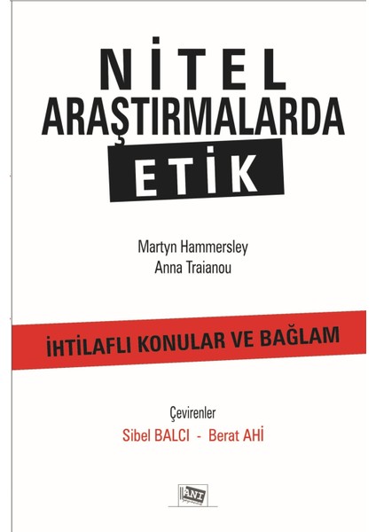 Nitel Araştırmalarda Etik