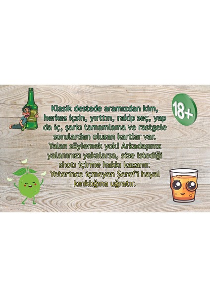 Şerefe Klasik Shot Oyunu Büyük Boy modelleri