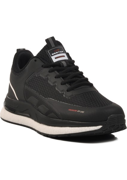 Siyah-Beyaz Erkek Spor Ayakkabı BST-644 M