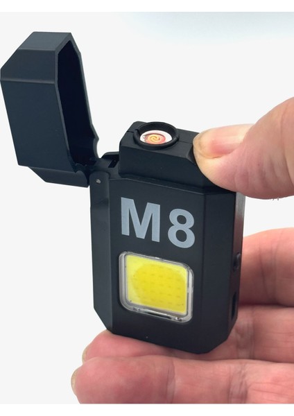 Elektrikli Çakmak Gazsız USB Şarjlı El Feneri