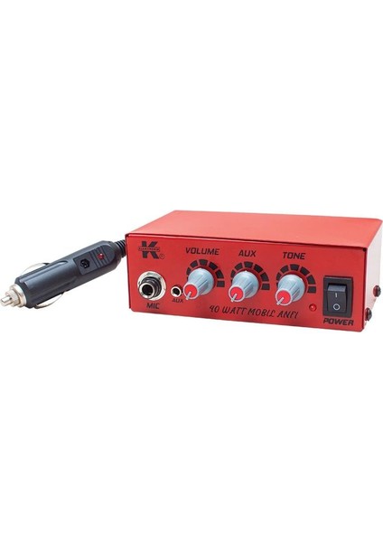 12 Volt 40 Watt Mini Metal Kasa Pazarcı Anfisi