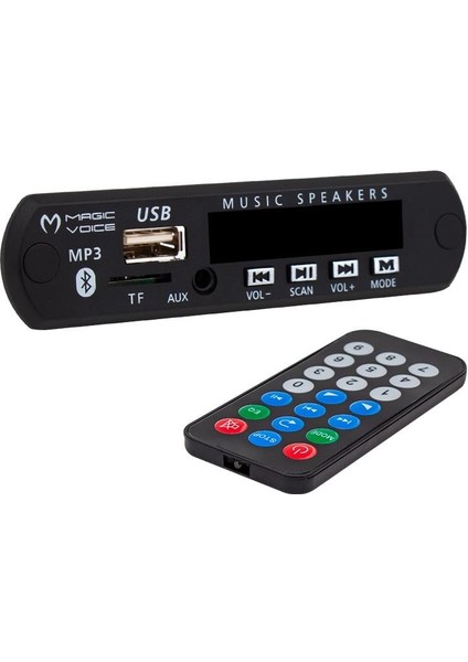 Usb-Sd-Mmc-Bluetooth Mikrofonlu Çevirici Digital Player