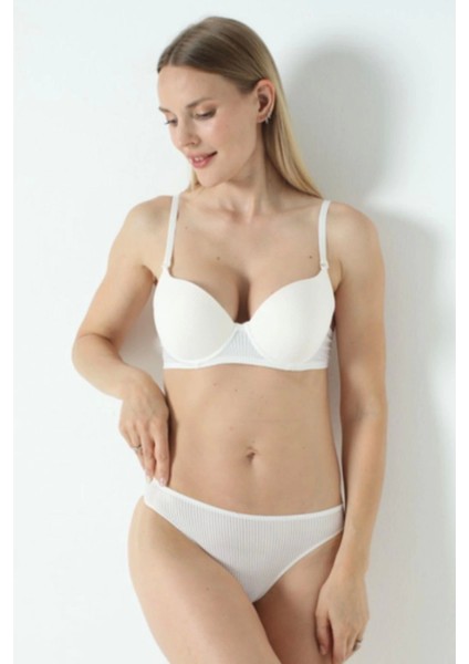 Marsilyan- 2530-B Anı Sütyen Takım Çizgili Boş