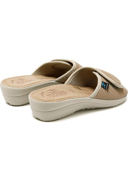 83 K24 Fe Kadın Terlik T4 413 Fe Fly Flot Slipper 6009-BEIGE indirimleri