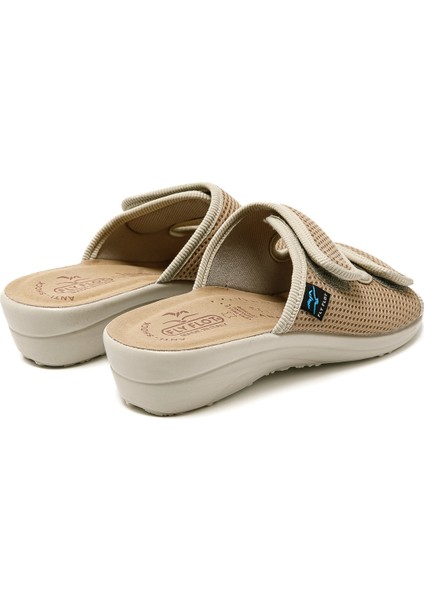 83 K24 Fe Kadın Terlik T4 F50 Fe Fly Flot Slipper 6009-BEIGE indirimleri