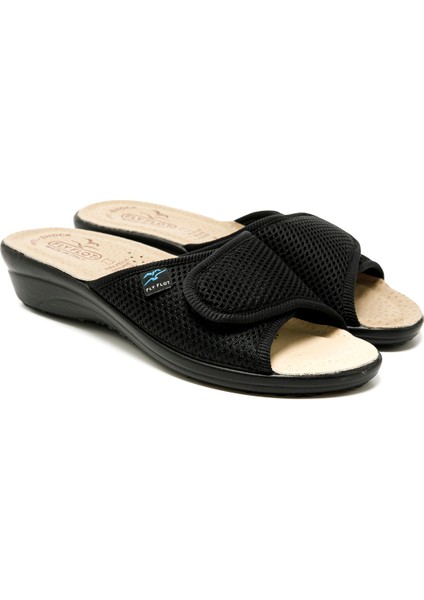 83 K24 Fe Kadın Terlik T4 413 Fe Fly Flot SLIPPER2003-BLACK modelleri