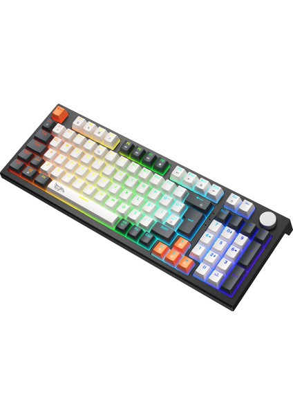 MKP98-10 Farklı Rainbow Aydınlatma-Mekanik Gaming Klavye