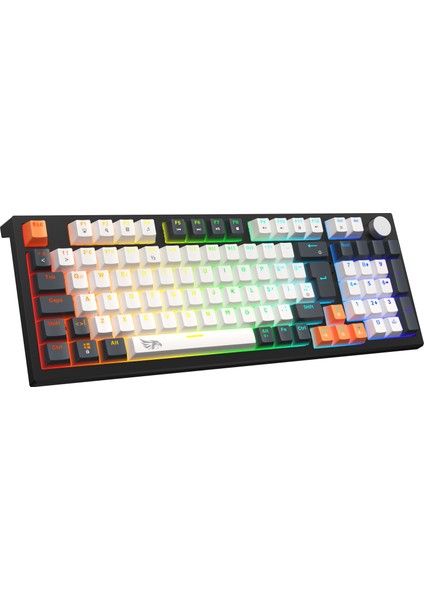 MKP98-10 Farklı Rainbow Aydınlatma-Mekanik Gaming Klavye