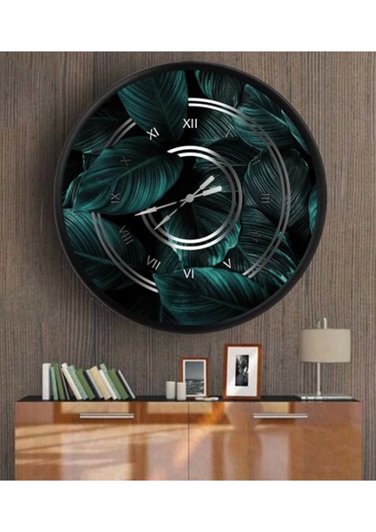 - Dekoratif 3D Baskı Yuvarlak Duvar Saati-90
