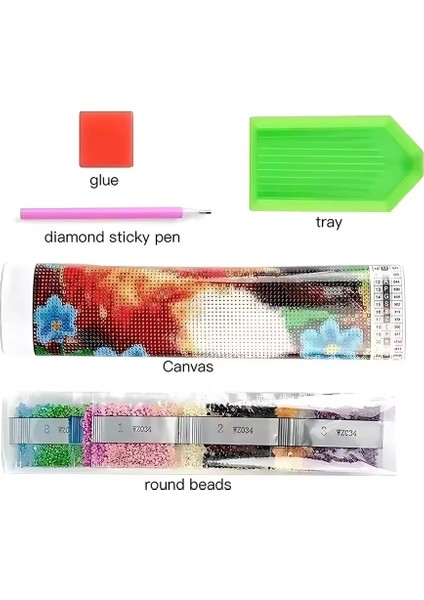Stitch Çerçeveli Mozaik Elmas Boyama Seti Diy Kendin Yap Hobi