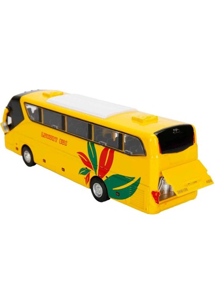 Sesli ve Işıklı Die Cast Çek Bırak Otobüs 19 Cm: Şehrin Neşesi Minyatürde! fırsatları