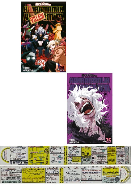 Kahramanlık Akademim 24-25. Ciltler Manga Seti + Mat. Öğreten Cetvel