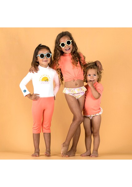 Nabaiji Bebek / Çocuk Uv Korumalı Uzun Kollu Wetsuit - Baskılı / Pembe fırsatları