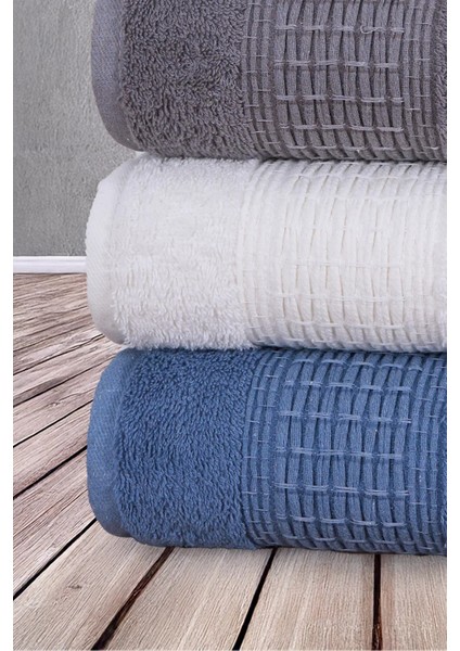 Ipek 4'lü Yumuşak, Premium, Büyük El, Yüz ve Baş Havlu Seti - 50X90CM 800 Gram