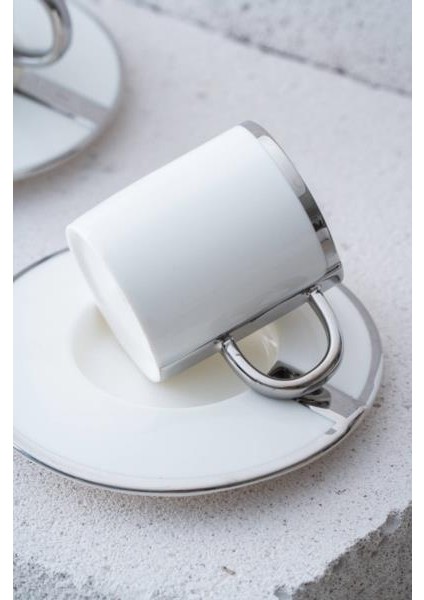 Acar HXF-06875 Gümüş Yaldızlı 2 Kişilik Kahve Fincan Takımı fiyatları