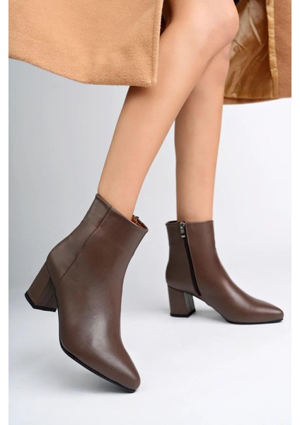 Hakiki Deri Kadın Deri Bot TRC102-0001-2