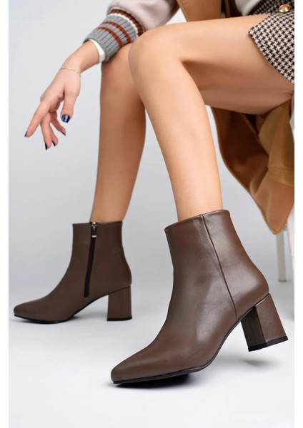 Hakiki Deri Kadın Deri Bot TRC102-0001-2 modelleri