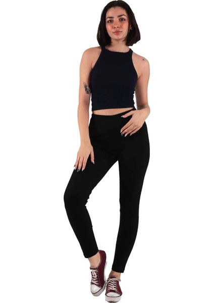 Kadın Bordo Düz Model Tayt (Büyük Beden Seçeneğiyle)