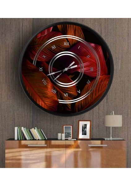 - Dekoratif 3D Baskı Yuvarlak Duvar Saati-81