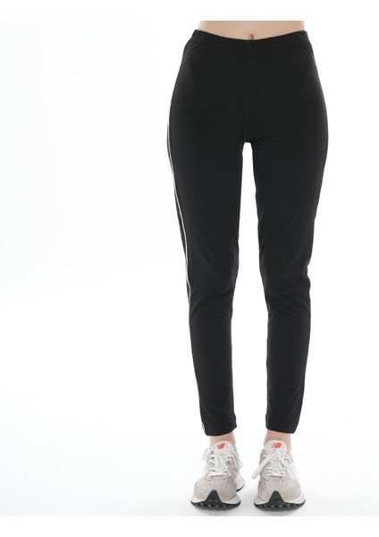 Kadın Siyah Biyeli Tayt (Büyük Beden Seçeneğiyle) fiyatları