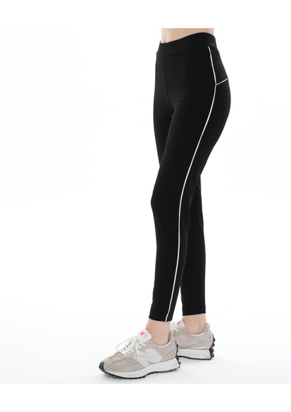 Kadın Siyah Korsajlı Tayt (Büyük Beden Seçeneğiyle)