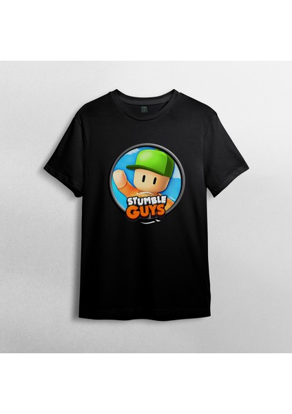 Stumble Guys %100 Pamuklu Bisiklet Yaka T-Shirt Model 3 fiyatları