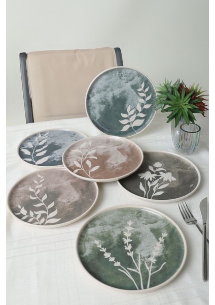 Deep Flowers Nordıc Pasta Tabağı 22 cm 6 Adet 22813-17 modelleri