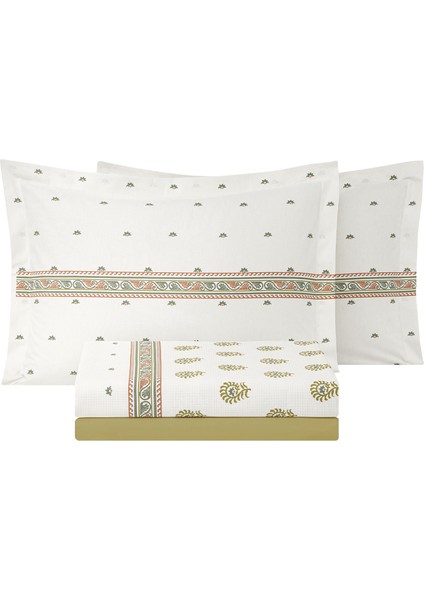 Lotus Çift Kişilik Pike Takımı - Bej