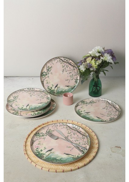 Pink Woods Nordic Servis Tabağı 28 cm 6 Adet 22641