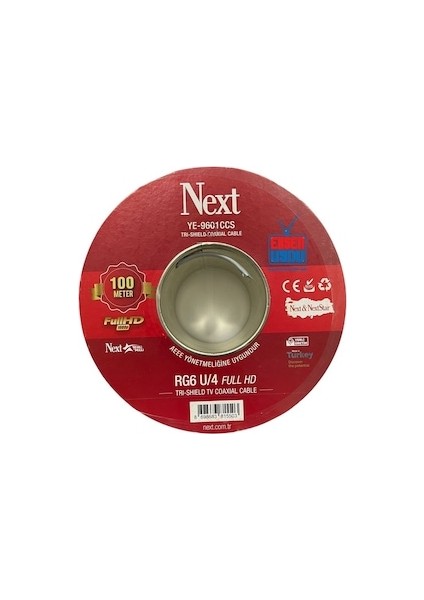 YE-9601 RG6U4 Hd Ccs Trishield Anten Kablosu 100METRE