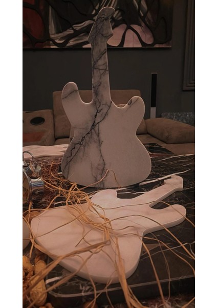 Mermer Hediyelik Obje Biblo Sunumluk Kesme Tablası Gitar modelleri