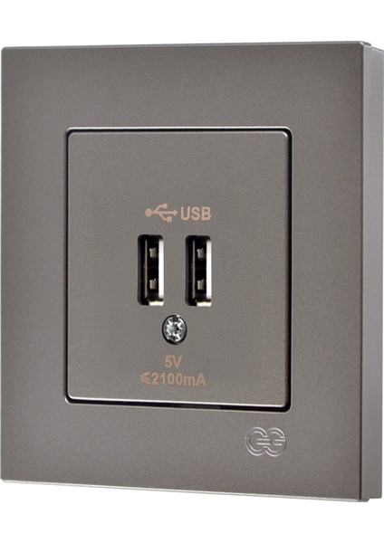 Eqona Mocha 2 USB Çıkışlı Şarj Prizi 5V 2.1A