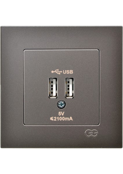 Eqona Mocha 2 USB Çıkışlı Şarj Prizi 5V 2.1A