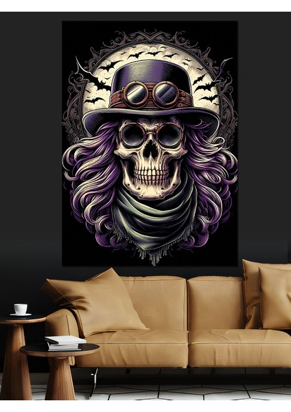 Steampunk Kuru Kafa Dekoratif Kanvas - Mdf Ahşap Tablo modelleri