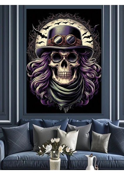 Steampunk Kuru Kafa Dekoratif Kanvas - Mdf Ahşap Tablo fırsatları