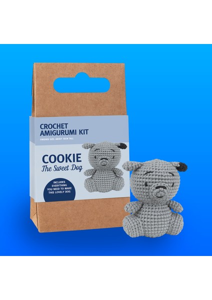Tığ Işi Mini Amigurumi Yapım Kiti (Cookie The Sweet Dog)