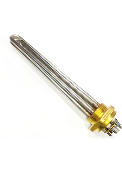 1,5 İnç 304Cr 3Kw 380V 30Cm Trifaze Sanayi Isıtıcı Rezistansı