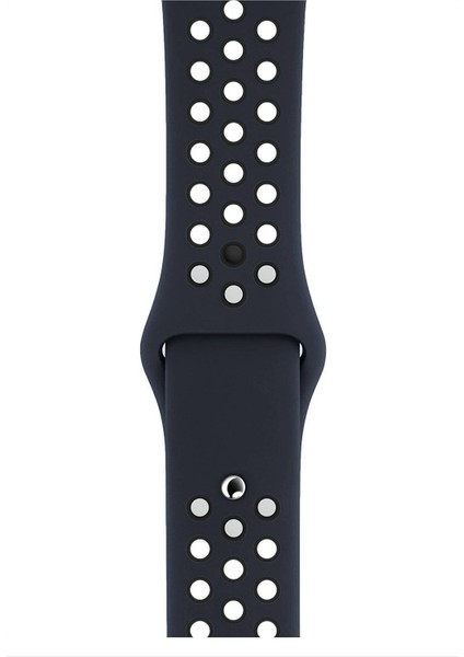 Apple Watch Series 5 44 mm Fileli Kordon Lacivert-Siyah