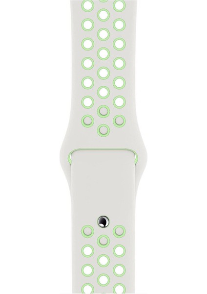 Apple Watch Series 2 38 mm Fileli Kordon Beyaz-Yeşil