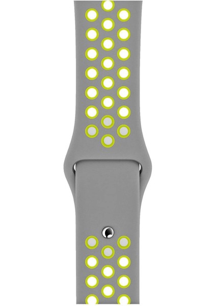 Apple Watch Series 5 44 mm Fileli Kordon Gri-Sarı