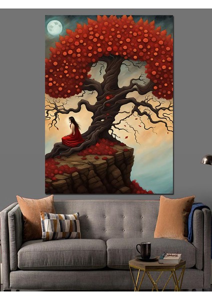 Büyülü Ağaç Dekoratif Kanvas - Mdf Ahşap Tablo fiyatları