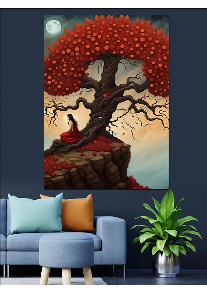 Büyülü Ağaç Dekoratif Kanvas - Mdf Ahşap Tablo modelleri
