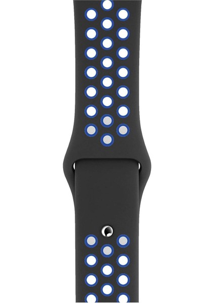 Apple Watch Series Se 44 mm Fileli Kordon Siyah-Lacivert