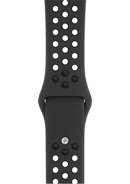 Apple Watch Series 5 44 mm Fileli Kordon Siyah-Siyah