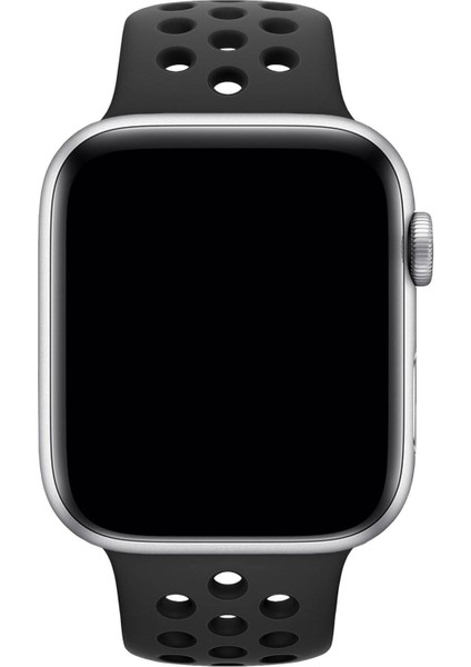 Apple Watch Series 5 44 mm Fileli Kordon Siyah-Siyah