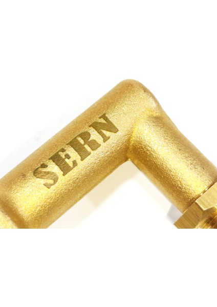 Semaver Demlik L dirsek bağlantı parçası uzun pirinç indirimleri