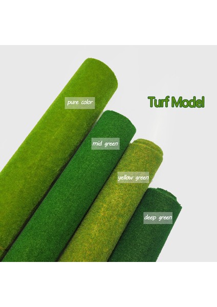 MGREEN50 100CM Stili Çoklu Boyut Suni Çim Halı Modeli Peyzaj Ölçekli Tren Demiryolu Sahne Yapı Düzeni Minyatür Malzeme (Yurt Dışından) fırsatları